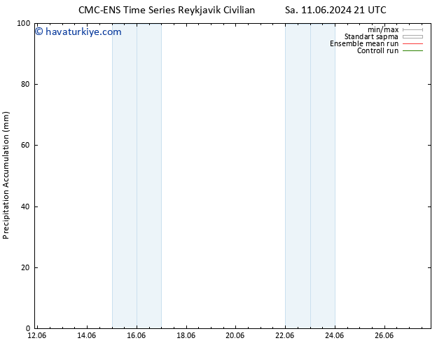 Toplam Yağış CMC TS Çar 12.06.2024 09 UTC