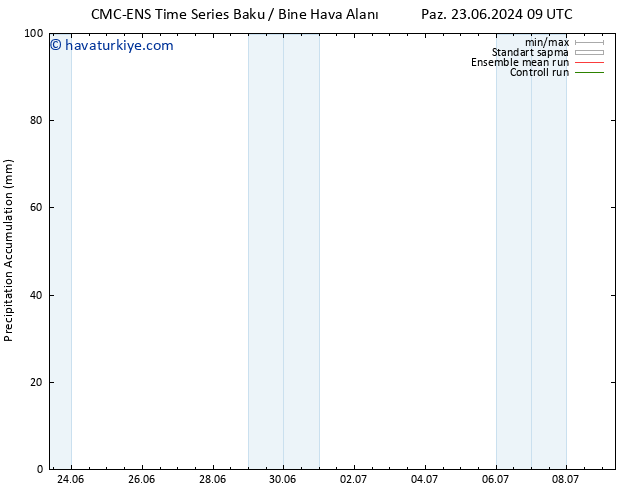 Toplam Yağış CMC TS Sa 25.06.2024 21 UTC