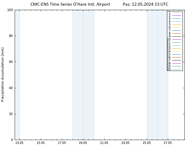 Toplam Yağış CMC TS Paz 12.05.2024 13 UTC