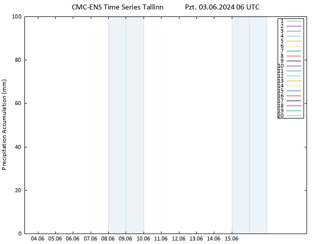 Toplam Yağış CMC TS Pzt 03.06.2024 06 UTC