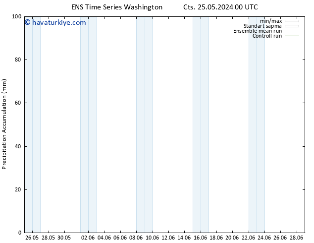 Toplam Yağış GEFS TS Sa 28.05.2024 12 UTC