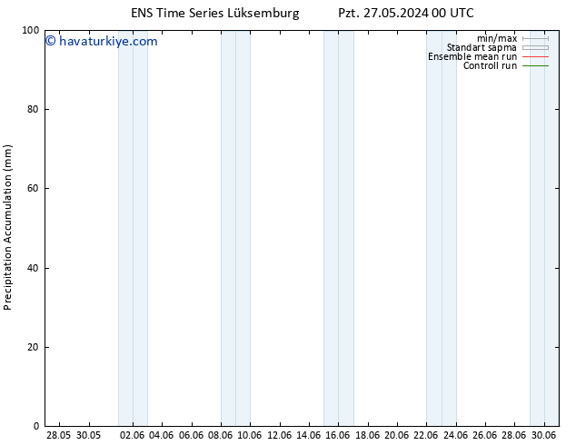 Toplam Yağış GEFS TS Çar 29.05.2024 00 UTC