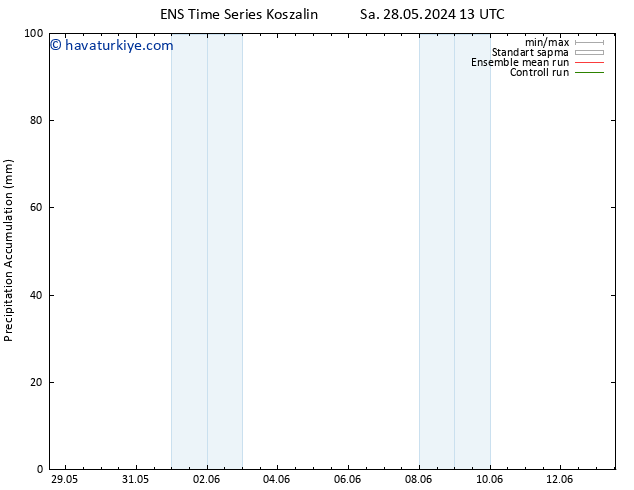 Toplam Yağış GEFS TS Çar 29.05.2024 13 UTC