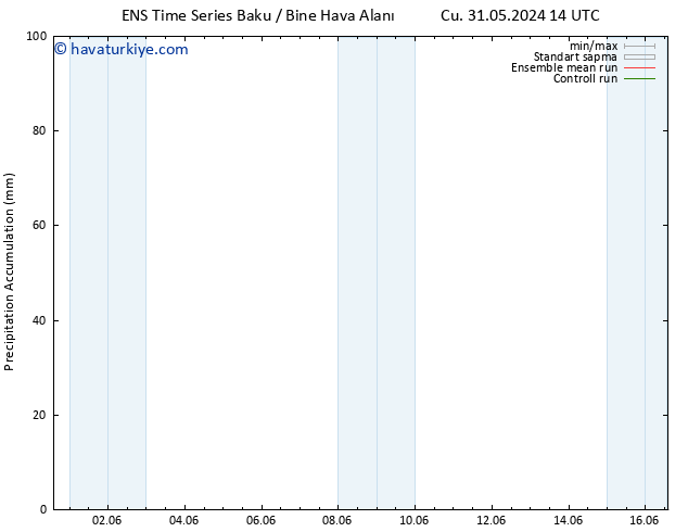 Toplam Yağış GEFS TS Paz 02.06.2024 08 UTC