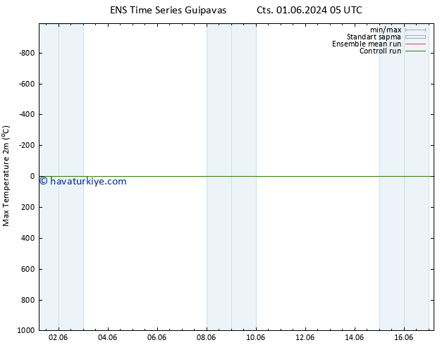 Maksimum Değer (2m) GEFS TS Cts 01.06.2024 05 UTC