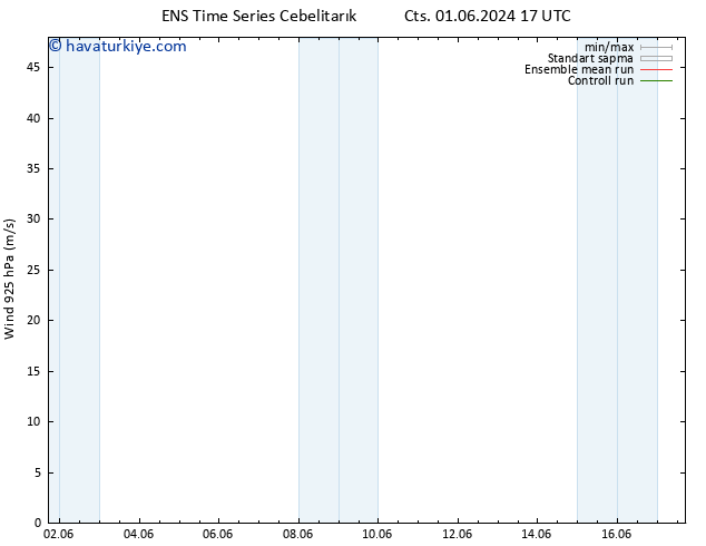 Rüzgar 925 hPa GEFS TS Cts 01.06.2024 17 UTC