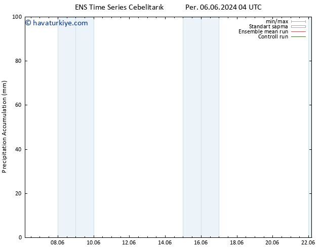 Toplam Yağış GEFS TS Çar 12.06.2024 04 UTC