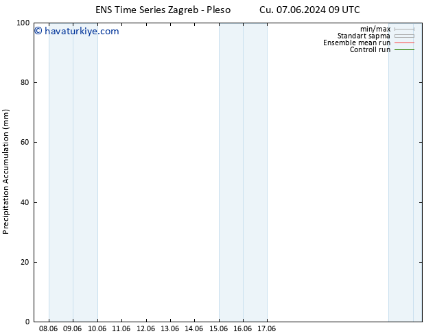 Toplam Yağış GEFS TS Cu 07.06.2024 15 UTC