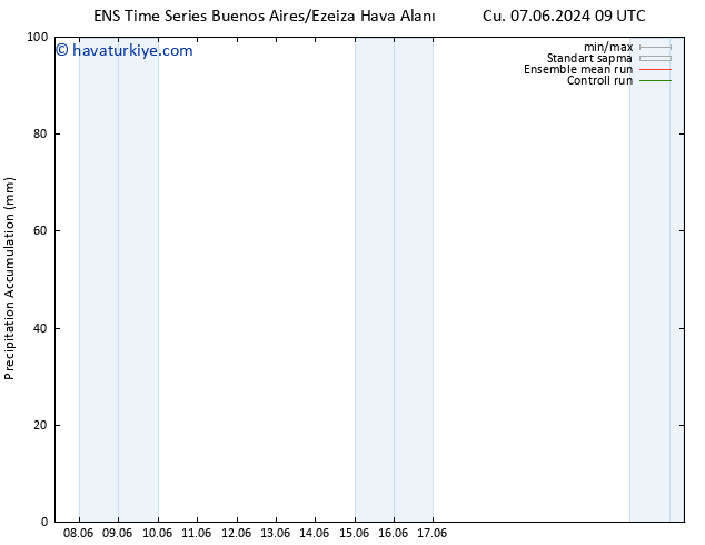 Toplam Yağış GEFS TS Çar 12.06.2024 21 UTC