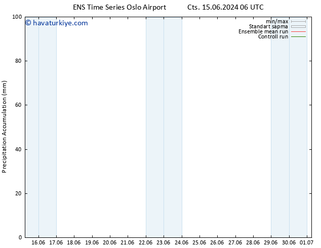 Toplam Yağış GEFS TS Paz 16.06.2024 06 UTC