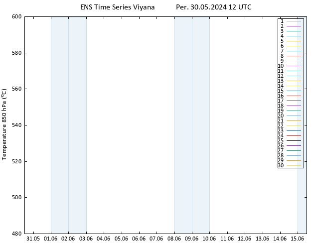 500 hPa Yüksekliği GEFS TS Per 30.05.2024 12 UTC