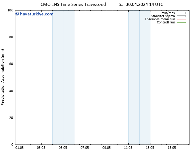 Toplam Yağış CMC TS Sa 30.04.2024 20 UTC