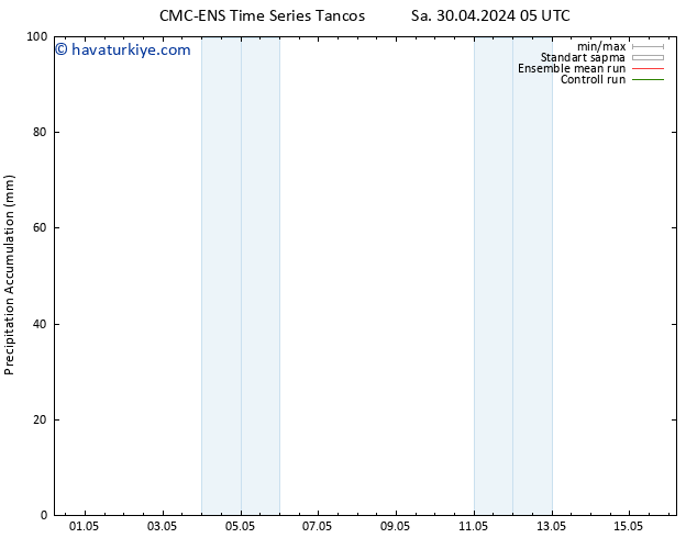 Toplam Yağış CMC TS Sa 30.04.2024 17 UTC