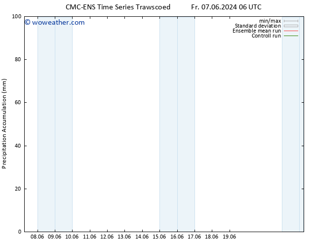 Precipitation accum. CMC TS Fr 14.06.2024 12 UTC