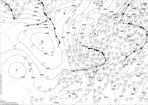 DWD Fronts Tu 16.04.2024 00 UTC