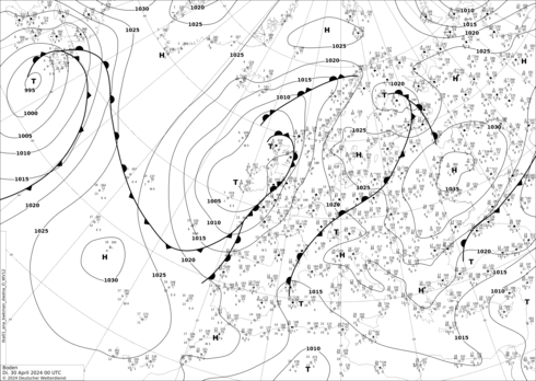 DWD Fronts mar 30.04.2024 00 UTC