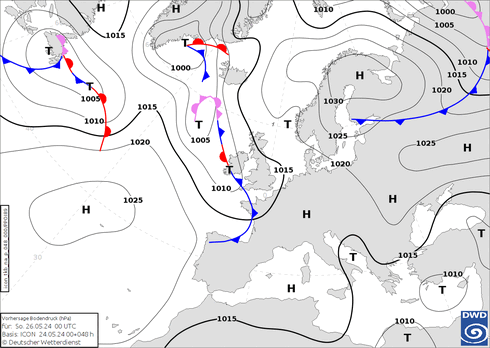 DWD Fronts Вс 26.05.2024 00 UTC