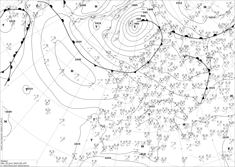 DWD Fronts lun 03.06.2024 06 UTC