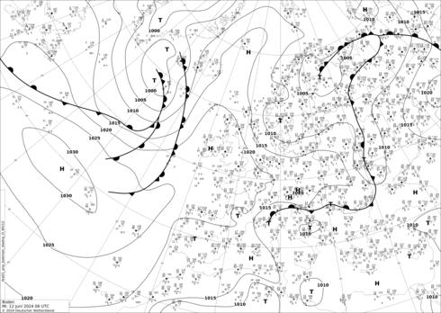 DWD Fronts We 12.06.2024 06 UTC