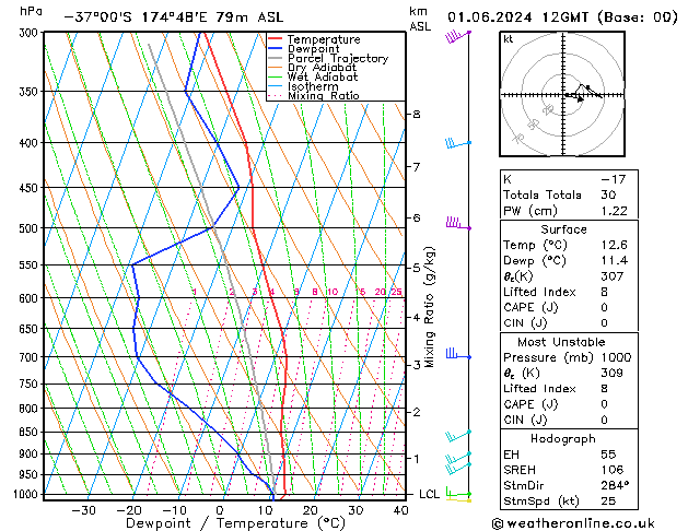Model temps GFS sab 01.06.2024 12 UTC