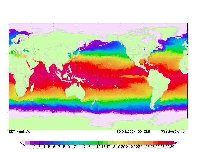 świat SST wto. 30.04.2024 00 UTC