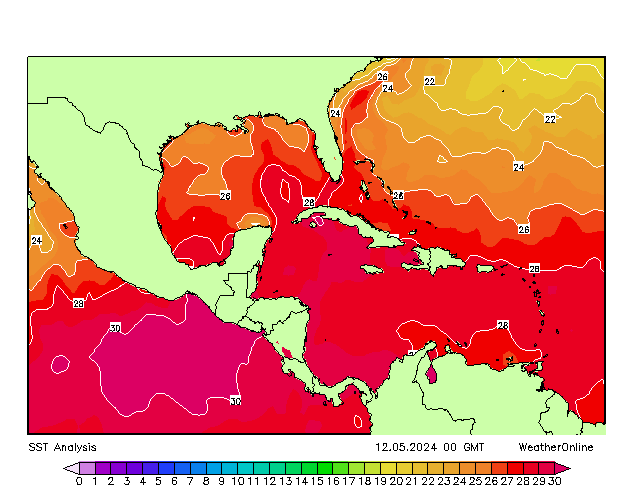 Espace Caraïbe SST dim 12.05.2024 00 UTC