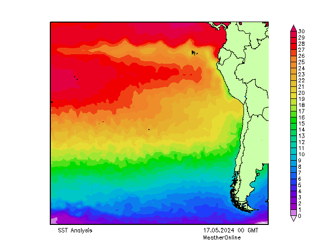 Pacyfik SST pt. 17.05.2024 00 UTC