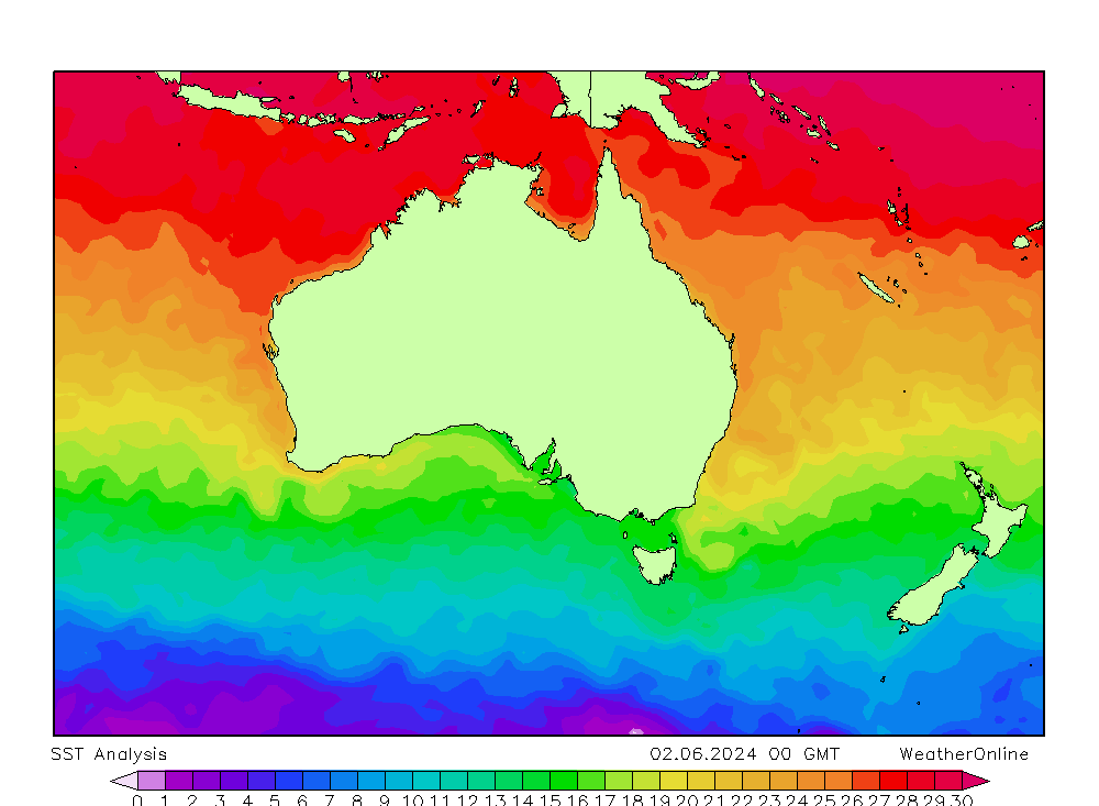 Austrália SST Dom 02.06.2024 00 UTC