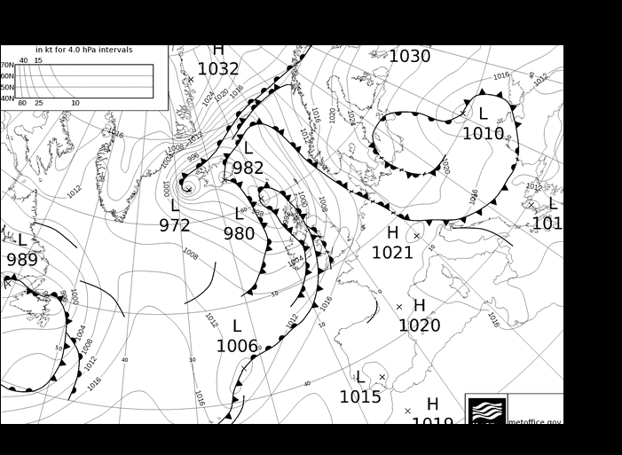 MetOffice UK Fronts Tu 19.03.2024 00 UTC