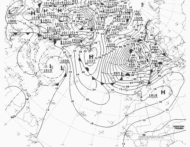 NWS Fronts чт 28.03.2024 00 UTC