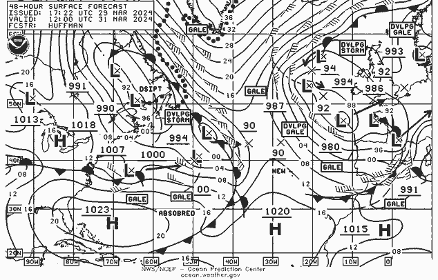 NWS Fronts Su 31.03.2024 12 UTC