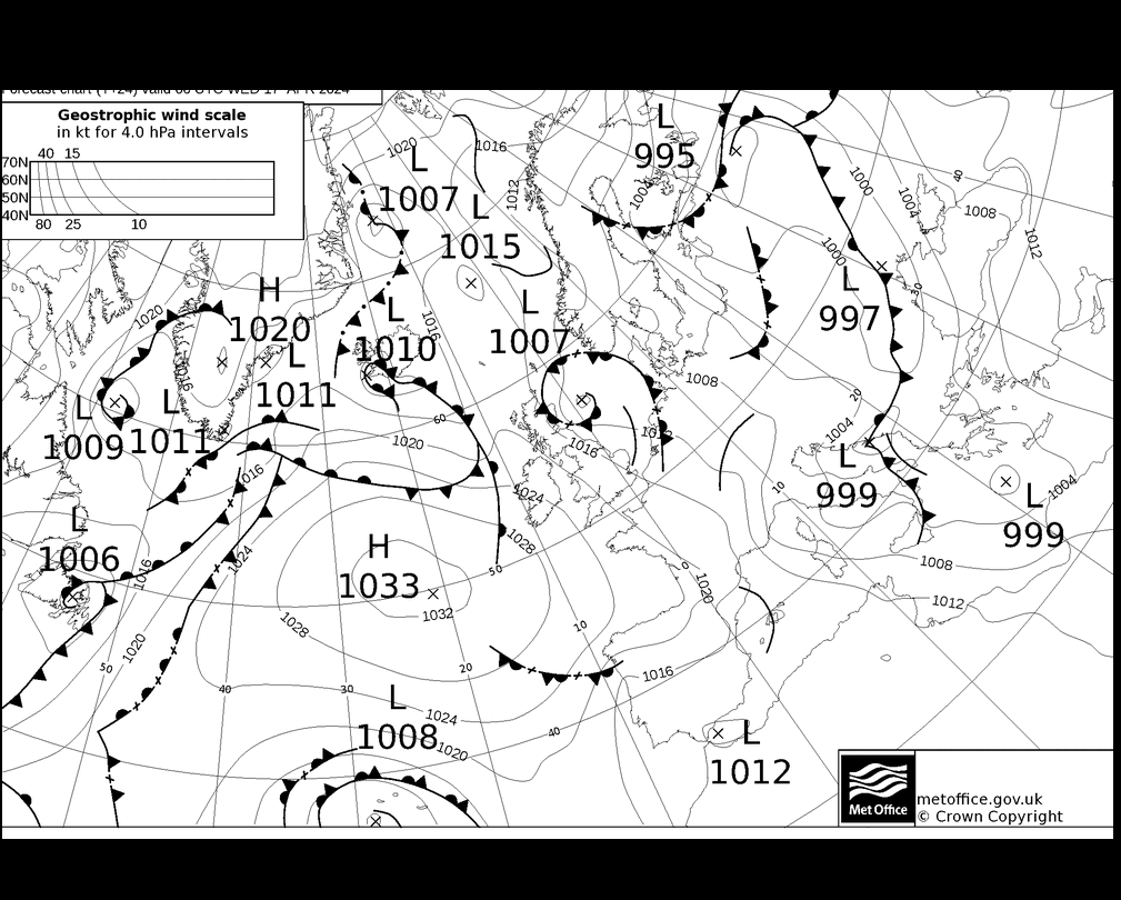 MetOffice UK Fronts We 17.04.2024 06 UTC