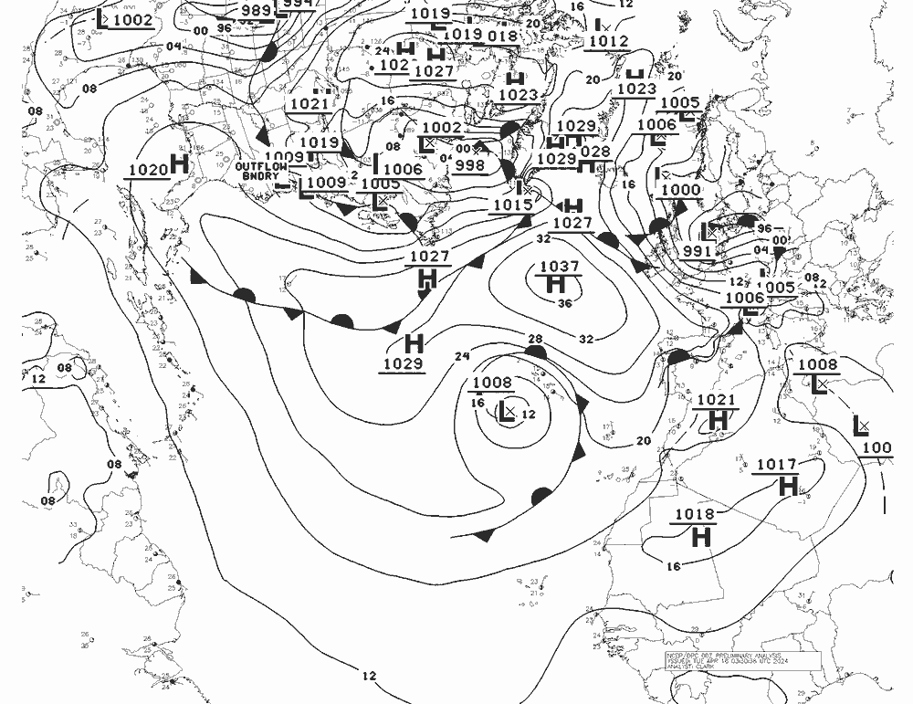 NWS Fronts Tu 16.04.2024 00 UTC