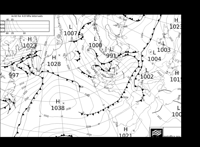 MetOffice UK Fronts wto. 16.04.2024 00 UTC