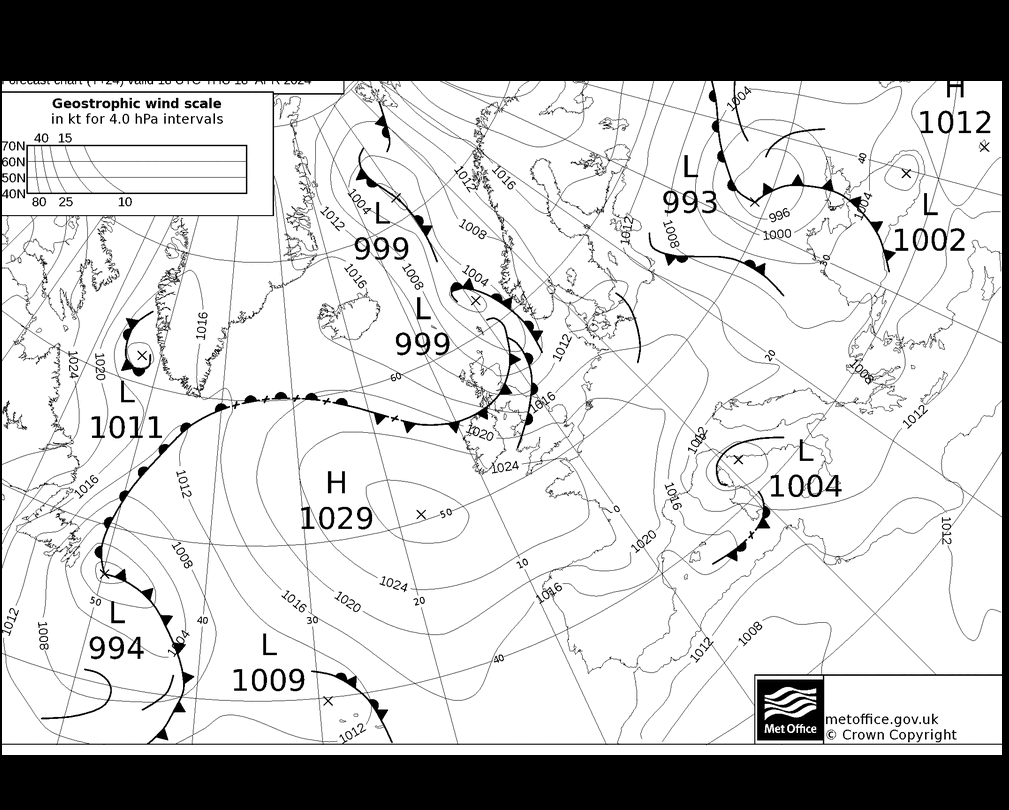 MetOffice UK Fronts Th 18.04.2024 18 UTC