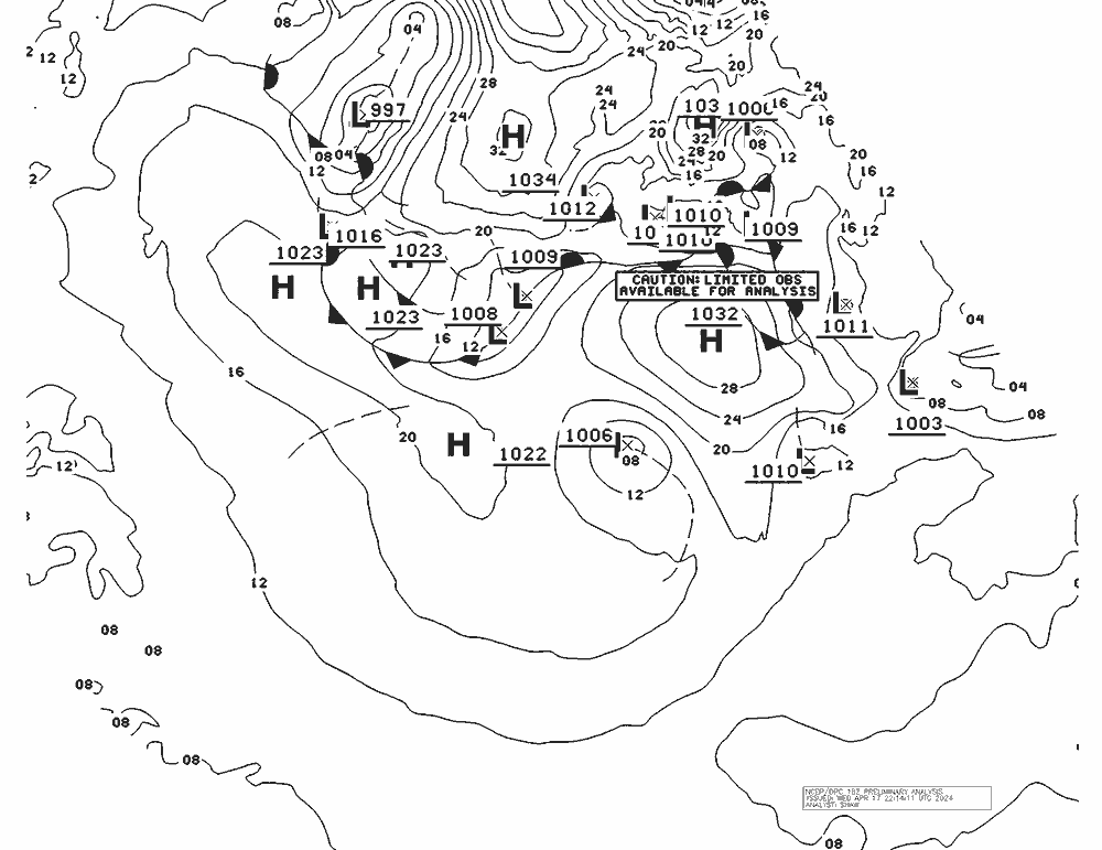 NWS Fronts Qua 17.04.2024 18 UTC