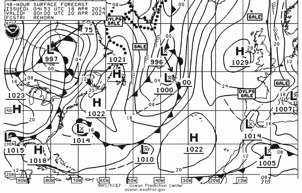 NWS Fronts Sa 20.04.2024 00 UTC