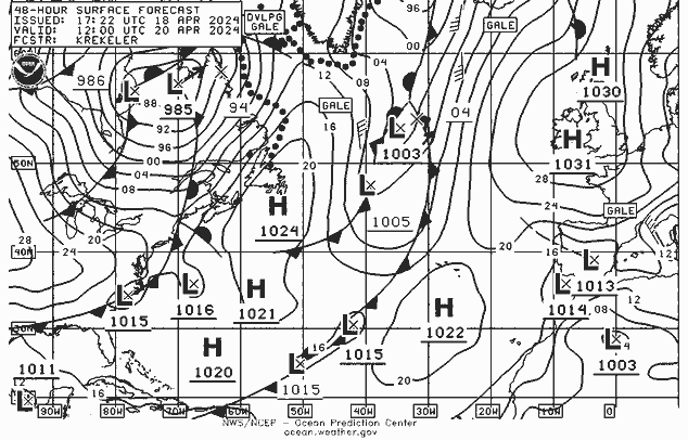 NWS Fronts  20.04.2024 12 UTC