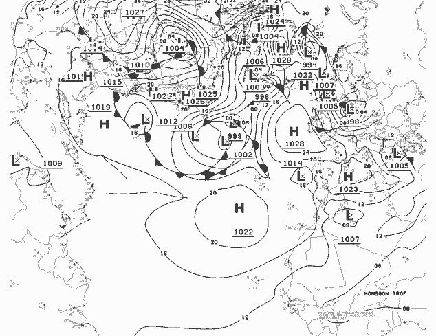 NWS Fronts пт 19.04.2024 12 UTC