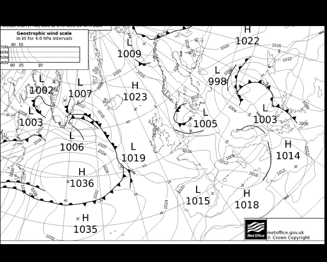 MetOffice UK Fronts We 24.04.2024 12 UTC