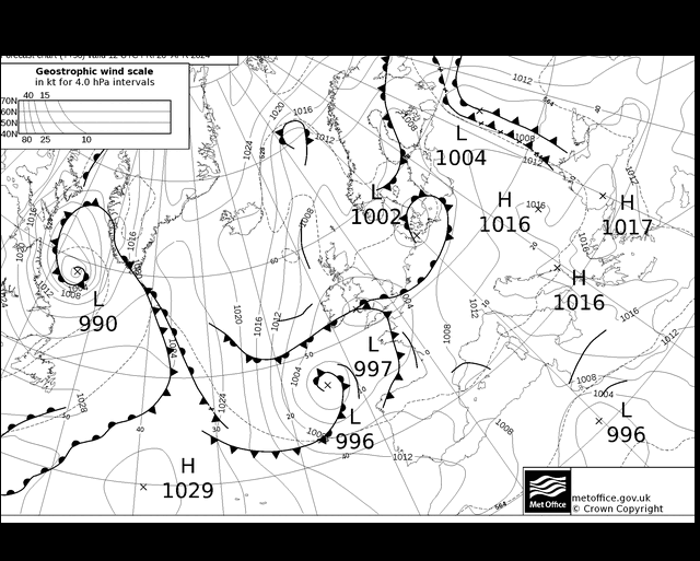 MetOffice UK Fronts Fr 26.04.2024 18 UTC