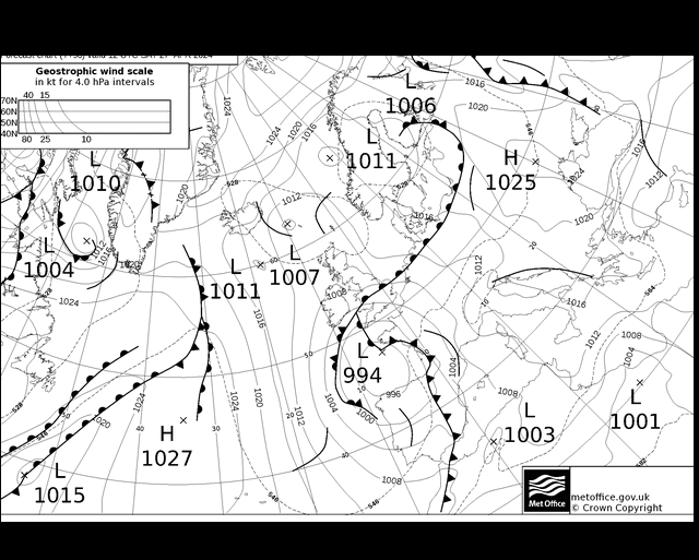 MetOffice UK Fronts so. 27.04.2024 18 UTC