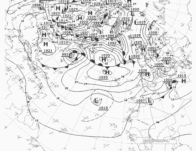 NWS Fronts mié 24.04.2024 06 UTC