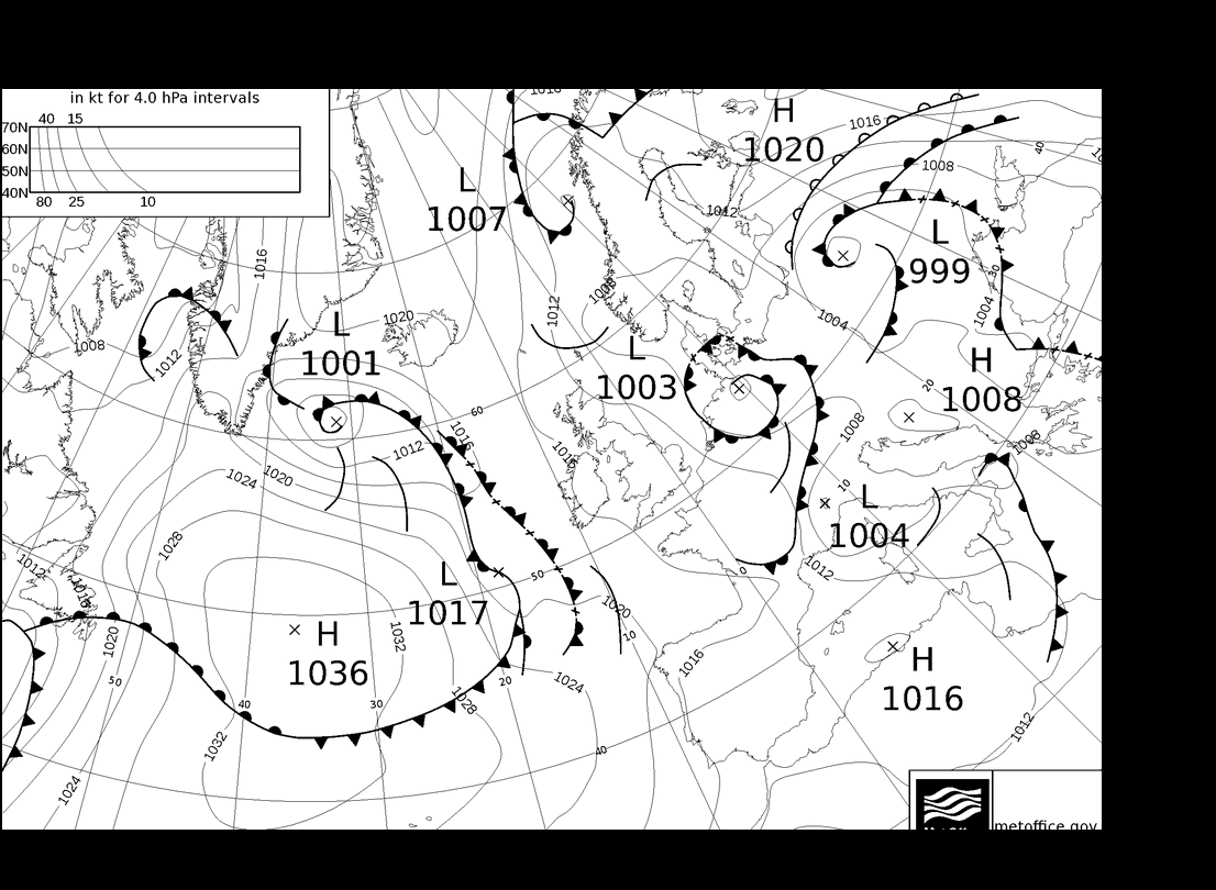 MetOffice UK Fronts mer 24.04.2024 12 UTC