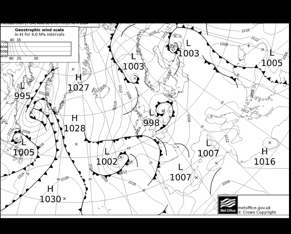 MetOffice UK Fronts Fr 26.04.2024 00 UTC