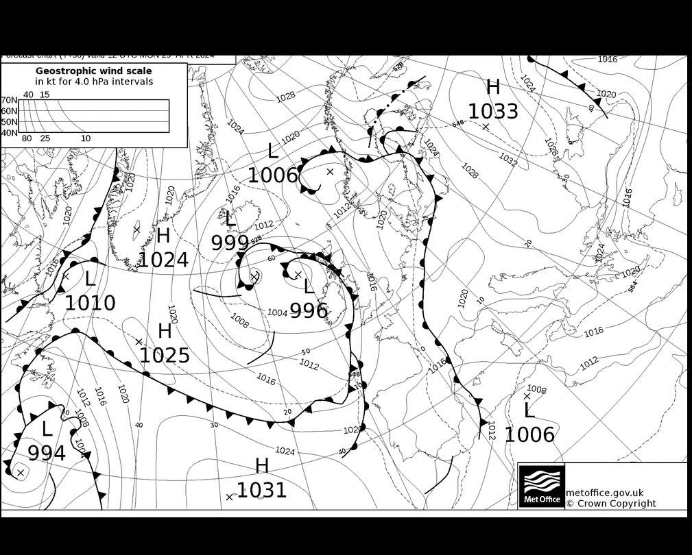 MetOffice UK Fronts Mo 29.04.2024 18 UTC