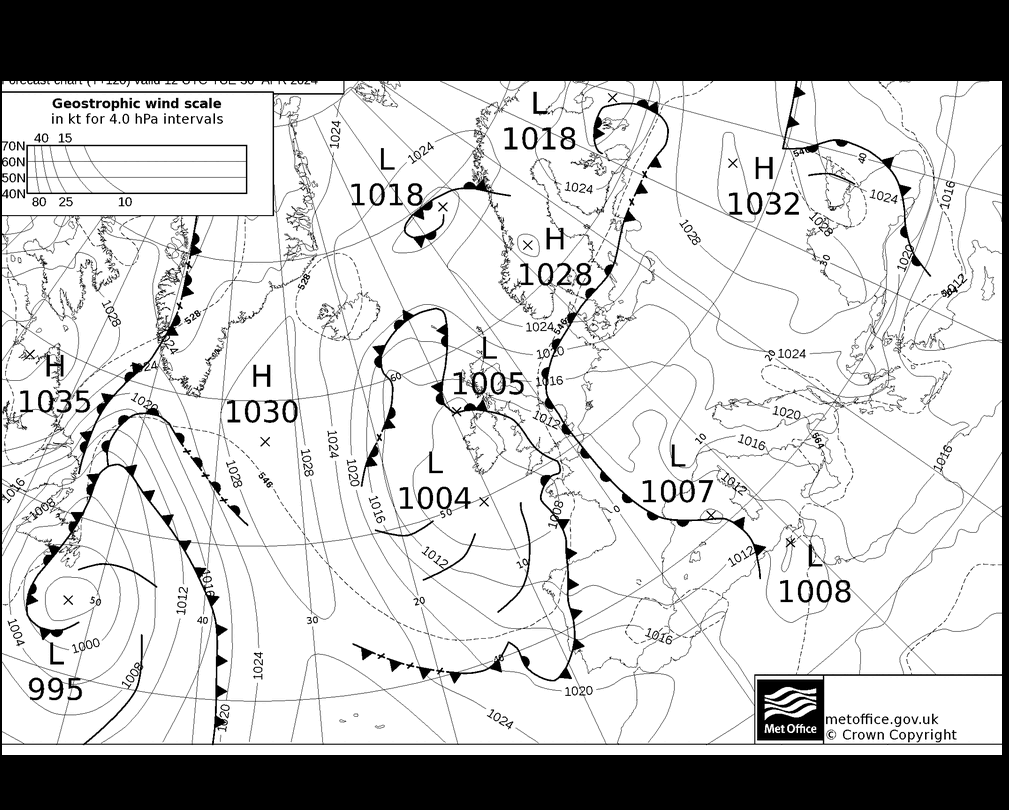 MetOffice UK Fronts Tu 30.04.2024 18 UTC