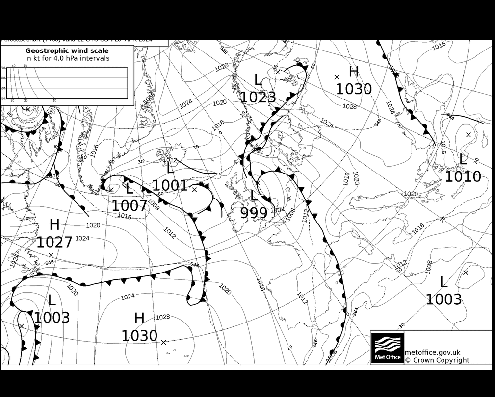 MetOffice UK Fronts Su 28.04.2024 12 UTC