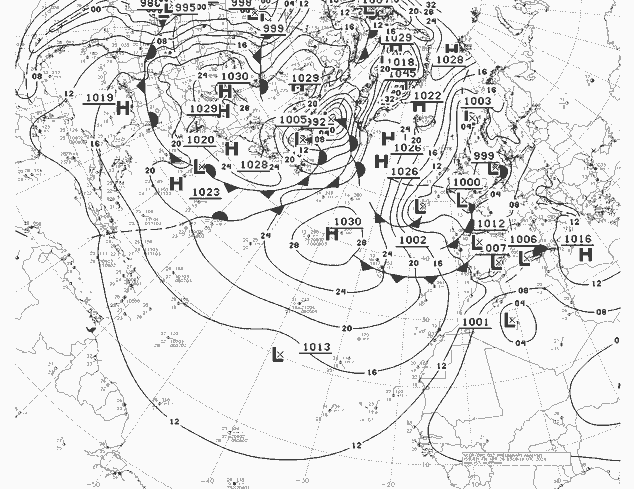 NWS Fronts пт 26.04.2024 00 UTC