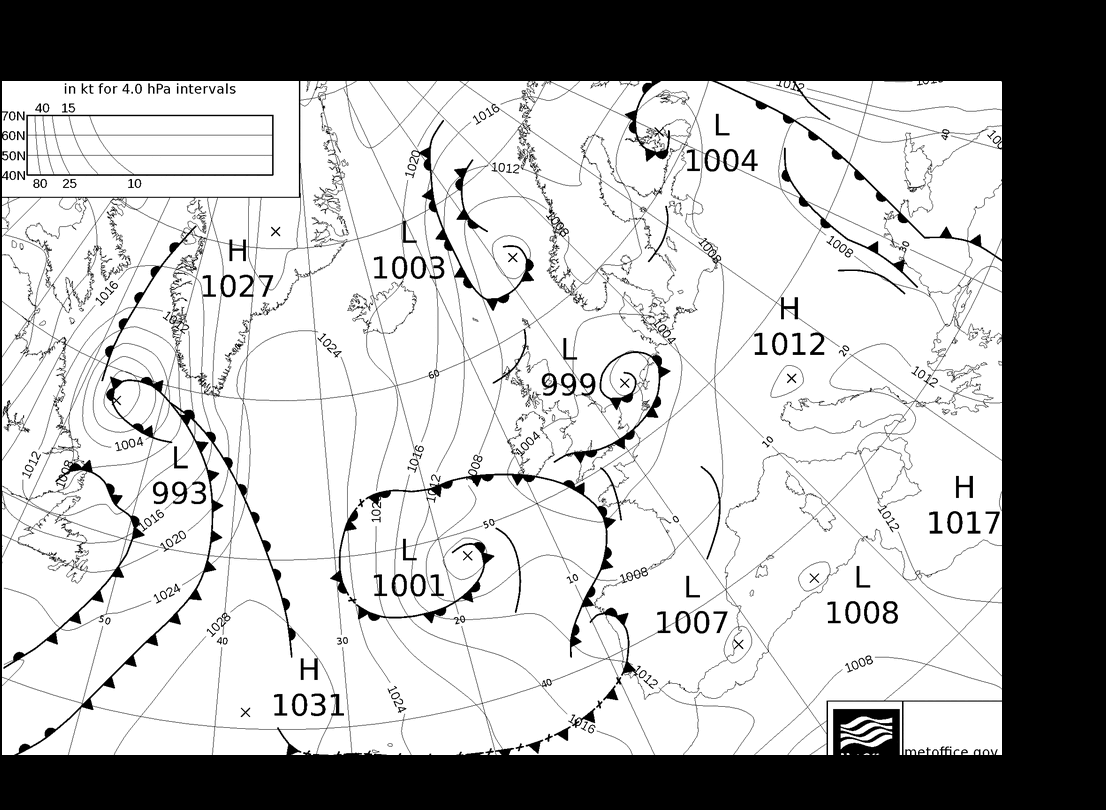 MetOffice UK Fronts Sex 26.04.2024 00 UTC